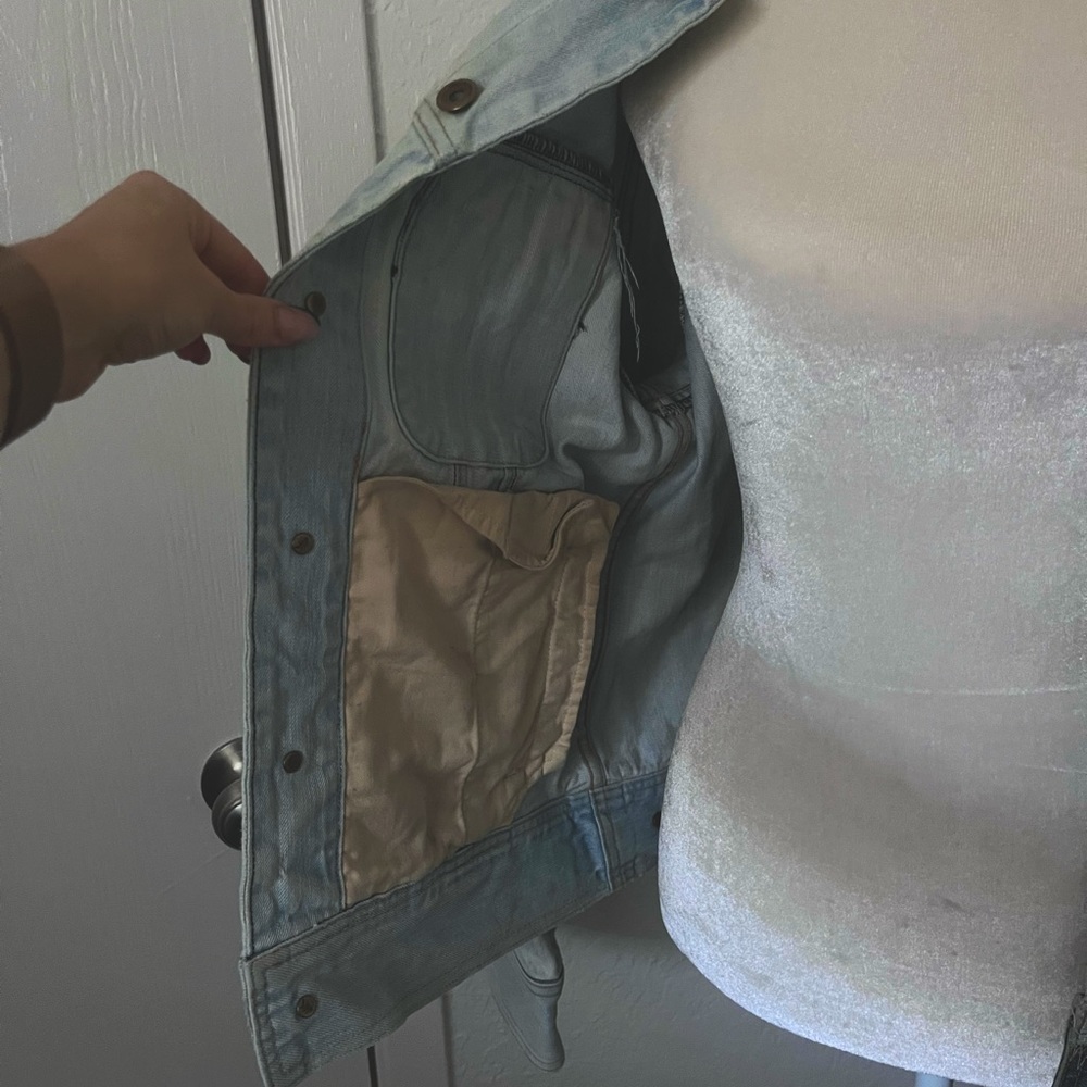 Designer Rag & Bone Oversized Denim Jacket - Picture 7 of 7
